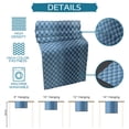 thumbnail image 7 of Table Runner Dresser Scarves 72 Inch Long, Wave Dotted Line Texture Linen Dining Table Runners Modern Blue Gradient Ombre Tabletop Scarf for Wedding Holiday Party Kitchen, 7 of 7