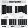 thumbnail image 4 of Resenkos Room Separator, Room Divider Panel,6 Feet 6-Panels Freestanding Folding Privacy Screen-Black, 4 of 9