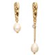 thumbnail image 1 of Pendientes colgantes asimétricos con perlas de imitación Vintage simples para mujer, regalo de joyería de aleación, 1 of 3