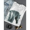 thumbnail image 3 of Black Arabian Stallion Horse T-Shirt Women -Image by Shutterstock, Female x-Large, 3 of 4