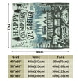 thumbnail image 3 of Wijzvio Happy Campers Throw Blanket Soft Fuzzy Fleece Blanket For Couch Bed Living Room Decoration 40"X30", 3 of 9
