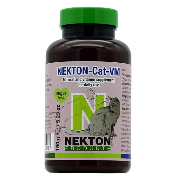 NEKTON Cat-VM Vitamins, Minerals, Taurine, and Arginine for All Cats 5.29 oz (150g)