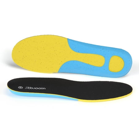 Leeten Sport Athletic Shoe Insoles  Shoe Inserts Men Comfort Insoles for Sneakers Running Shoes for Active Sports Walking Running Training Hiking(Black 9)