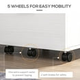 thumbnail image 4 of Vinsetto Mobile File Cabinet, 2-Drawer Filing Cabinet with Wheels, 4 of 10