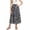 v#2Black2, variant on Baby Girls Skirt Cute Floral Pattern Pleated Elastic High Waist Ankle Length Loose Fit For Travel Party Leisure Skirts,Blue,7-8 Years