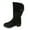 Black, variant on AnuirheiH Women Shoes Snow Boots Half Shaft Warm Lined Knee High Boots Thick Warm Casual Half Height Women Shoes Boots