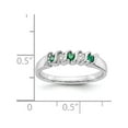 thumbnail image 7 of Designer 14K White Gold Diamond With Emerald Band Made In India -Jewelry By Sweet Pea Creations, 7 of 7