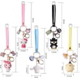 thumbnail image 2 of Liangnv Paquete De 5 Lindos Llaveros De Anime De Muñeca,Accesorios De Llavero De Coche Kawaii,Encantos De Bolso De Llavero para Mujer, 2 of 5