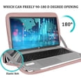 thumbnail image 2 of Laptop Sleeve Case 15.6 inch, Durable Shockproof Protective Computer Carrying Cover with Front Pocket, Briefcase Handbags Laptop Sleeve Bag for 15.6 inch HP, Dell, Acer, Asus, Notebook, Pink, 2 of 14
