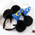 thumbnail image 4 of Gorro mágico con bordado de dibujos animados y orejas de Mickey Mouse, diadema con gorro de luna de estrella, diadema para espectáculo MOE, gorro de Papá Noel, sombreros para niñas, 4 of 4
