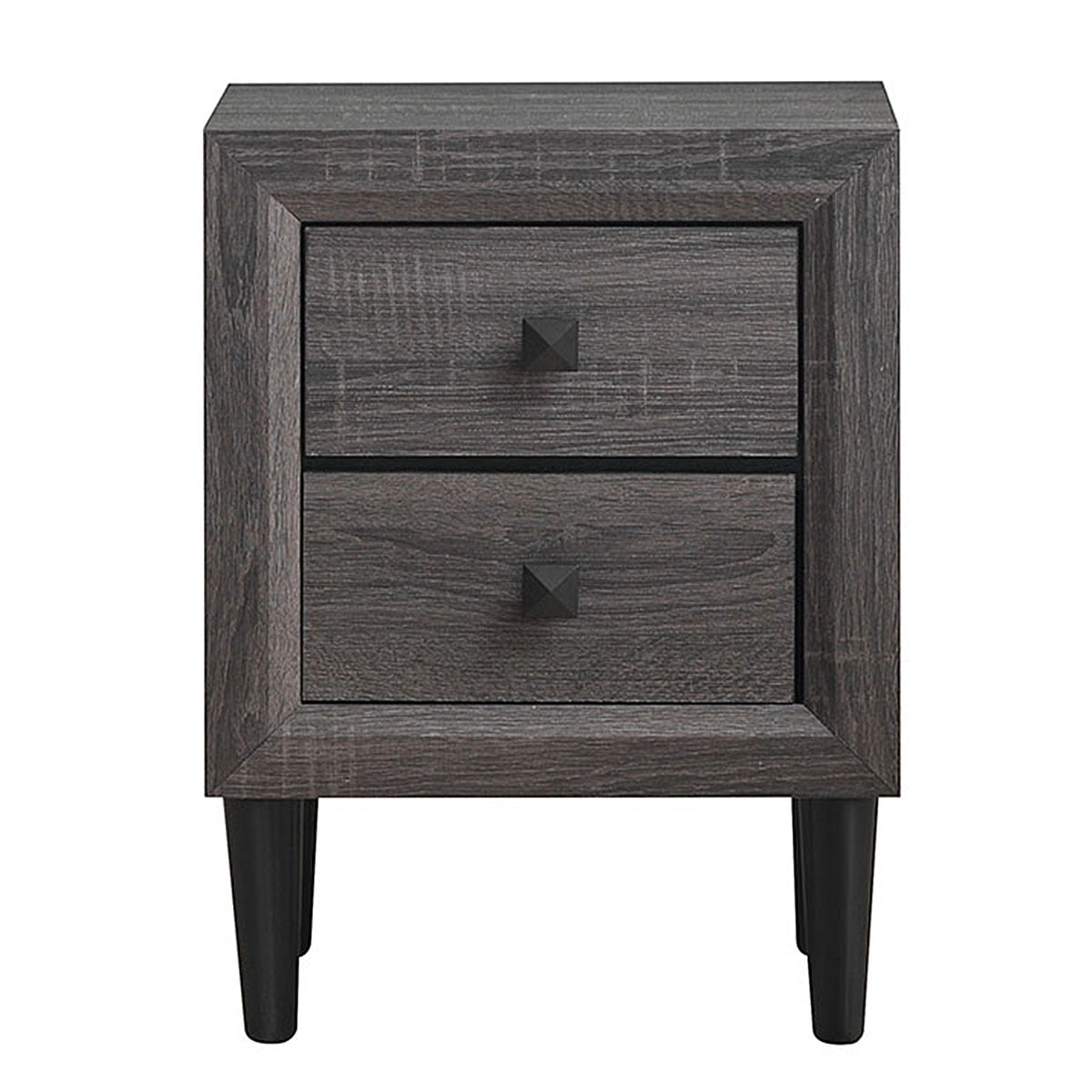 2 Tables De Chevet Avec Tiroirs – Style Industriel, Rangement Pratique Pour Chambre, Salon Ou Entrée – Noir