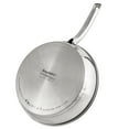thumbnail image 3 of BergHOFF Belly Shape 18/10 Stainless Steel 10.5" Skillet with Glass Lid, 2.5qt., 3 of 4