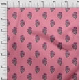 thumbnail image 2 of oneOone Cotton Jersey Medium Pink Fabric Floral Block Sewing Fabric By The Yard Printed Diy Clothing Sewing Supplies 58 Inch Wide, 2 of 4