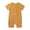 Yellow, variant on Ticikt Baby Bamboo Fiber Short Sleeve Romper, Solid Ribbed Zip Up Newborn Infant Summer Onesie Jumpsuit,Pink