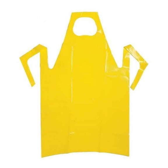Polyco Bib Apron, PolyCo VR, Yellow, 45 in, Universal 46424
