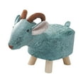thumbnail image 2 of Repose-pieds Animal Repose-Pieds Chaise pour Changer de Chaussures Pouf Multifonction Mignon pour Pièce Mouton Bleu, 2 of 8