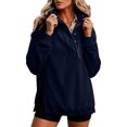 thumbnail image 3 of Dqueduo Womens Oversized Sweatshirts with Snap Button Henley Collar Soft Fleece Pullover Tops Fall Winter Clothes 2026 Cute Fashion Outfits, 3 of 8