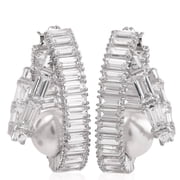 Swarovski x Ariana Grande Baguette Cut Hoop Earrings
