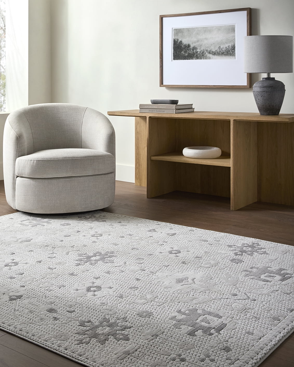 My Texas House Macey 5 ft 3 in x 7 ft Beige Area Rug