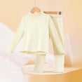 thumbnail image 2 of Baby Girls And Toddler Long Sleeve Top And Pants Snug Fit Cotton 2 Piece Pajama Set,6-12 Months 12-24 Months 2t 3t 4t 5t 6t 7t 8t 9t Children Beige 5-6 Years, 2 of 6