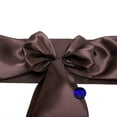 thumbnail image 3 of MDS Pack of 25 Satin Chair Sashes Bow Sash for Wedding and Events Decor -Coffee, 3 of 8