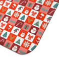 thumbnail image 5 of Red Christmas Santa, Tree and Snowflake Pattern Dish Drying Mat for Kitchen 1 Pack, Ultra Absorbent Microfiber Dishes Drainer Mats,16x18in(41x46cm), 5 of 6