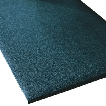 36" Wide, Rhino Mats, Comfort Step Textured Anti-Fatigue Mat, Black, 5/8" Thick, Choose Length