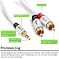 thumbnail image 4 of 10ft 3.5mm to RCA Cable, GearIT Pro Series Premium Gold Plated 10 Feet 3.5mm to RCA Audio Stereo Cable for Headphones, Car Stereo, iPods, iPhones, MP3 Players and more, White, 4 of 7