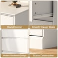 thumbnail image 4 of 9 Drawer Dresser, White Chest of Deep Drawers, Modern Dressers with Storage, Large Drawer Organizer for Bedroom, Living Room, Handless Design, White, 4 of 15