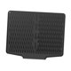 thumbnail image 2 of Alfombrilla de silicona para secar platos, fácil de limpiar, protege la superficie del escurridor de platos. Negro, 2 of 9