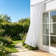 thumbnail image 6 of Outdoor Sheer Curtains Waterproof UV Resistant Light Filtering Privacy Voile Drapes Patio Porch Gazebo Pergola Deck Balcony 98.4in x 39.4in for Outdoor Living Spaces Outdoor Drapes Home Patio Set, 6 of 6