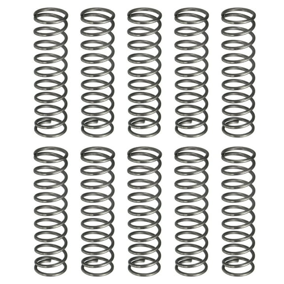 Uxcell 10 Pack Compression Spring, 12mm OD, 1.2mm Wire Size, 45mm Free Length, Spring Steel Construction Extended Mechanical Compression Springs for Shop and Home Repairs, Silver Tone