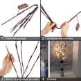 thumbnail image 4 of PENGXIANG 20 LED Tree Branch Led Fairy Lights  Battery Powered Decor Decorative Lights Willow Twig Branch Lights for Home Decor - 30 Inches, 4 of 7