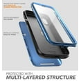 thumbnail image 3 of iPhone X Case, Clayco [Hera Series] Full-body Rugged Case with Built-in Screen Protector, Iphone X, Blue, 3 of 6