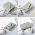 thumbnail image 3 of Tassel Coin Purse Small Portable Bag Solid Color Wallet PU Card Pack Pocket for Women, 3 of 6