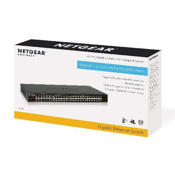 GS348PP 48 Ports No Ethernet Switch - 2 Layer Supported - Twisted Pair - Desktop, Rack-mountable