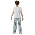 thumbnail image 5 of FORMRS Kids Pajama Pants with Pockets Size 6-8Y Boys Lounge Sleep Bottoms, Cartoon Cute Cat, 5 of 8