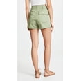 thumbnail image 3 of 3x1 Women's LIGHT MOSS Simone High Rise Moto Shorts 30, 3 of 6