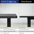 thumbnail image 4 of VIVO White 63” x 32” Electric Height Adjustable Stand Up Desk, 4 of 4