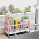 thumbnail image 1 of Soporte de esponja Cisily Pink para fregadero de cocina de acero inoxidable, 1 of 7