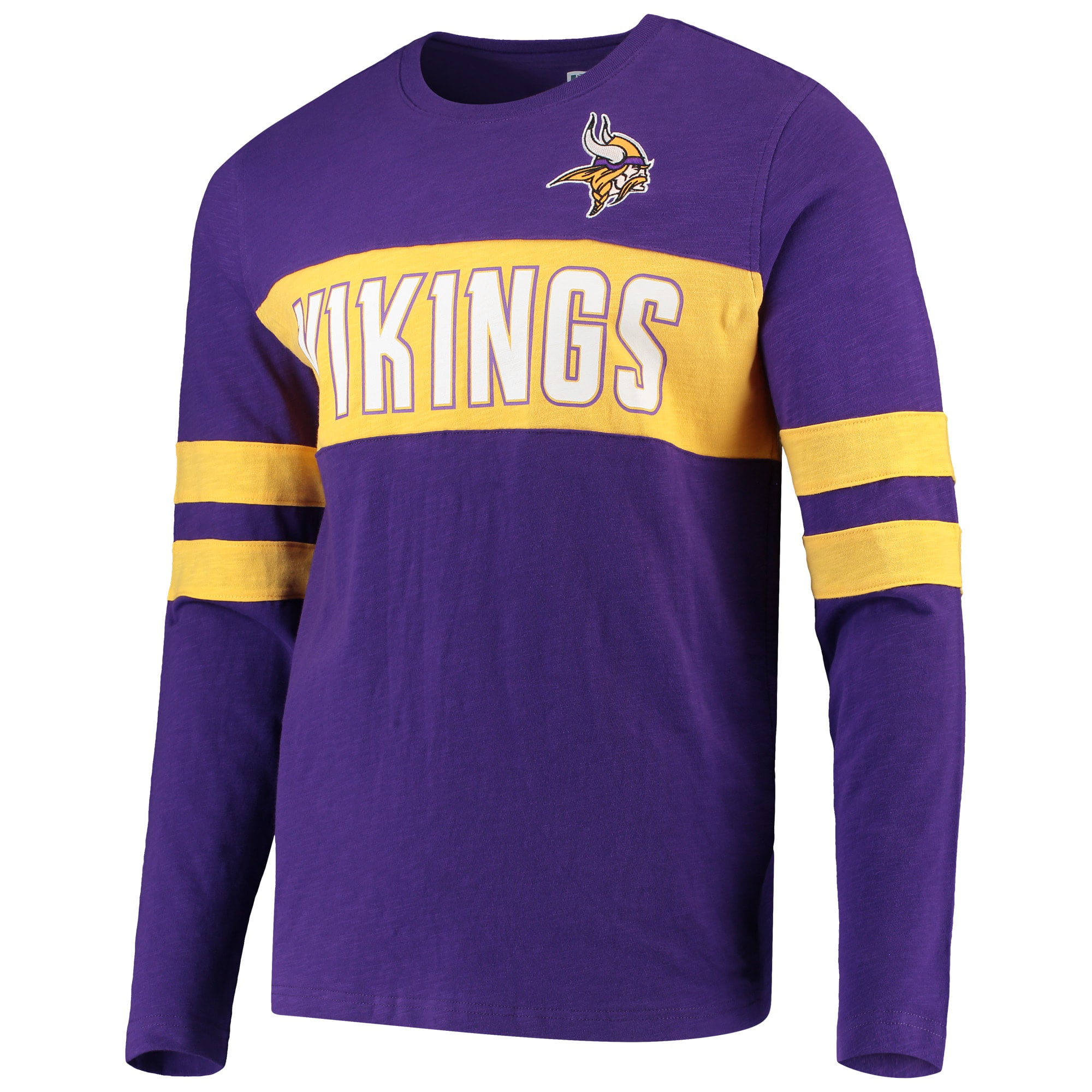 Minnesota Vikings Men's Game On Long Sleeve Sueded Tee FREE SHIPPING! 