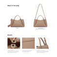thumbnail image 2 of Bolso de mano NEWBELLA Hobo para mujer, color albaricoque, 28 cm, 2 of 9