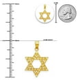 thumbnail image 2 of Charm America - Gold Diamond-Cut Star of David Charm - 10 Karat Solid Gold, 2 of 3