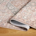 thumbnail image 4 of TOWN & COUNTRY EVERYDAY Rein Center Medallion Everwash® Washable Area Rug with Non-Slip Backing, Pet Friendly Rug, Brown/Grey, 21"x35", 4 of 11