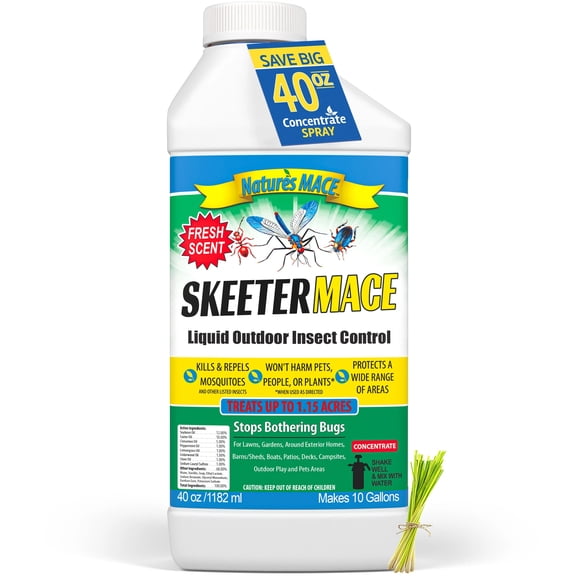 Nature's MACE Skeeter MACE, Outdoor Insect Control Spray, 40oz Concentrate