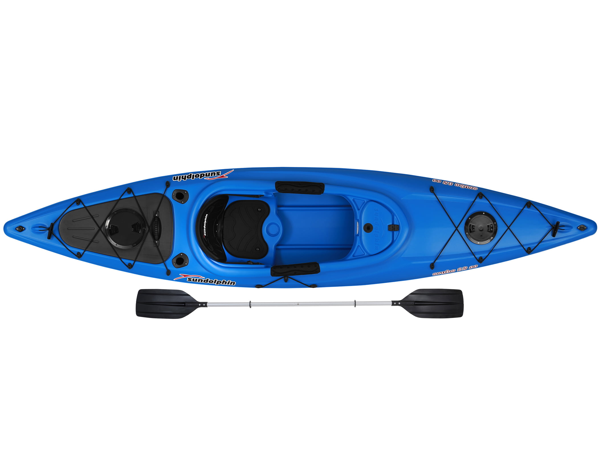 Sun Dolphin Aruba 12' Sit-in 12' Kayak Blue, Paddle Included