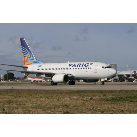 Varig Airlines - Boeing 737 from Varig Brazilian Airline Taken at Natal Airport, Brazil Print Wall Art By Stocktrek Images