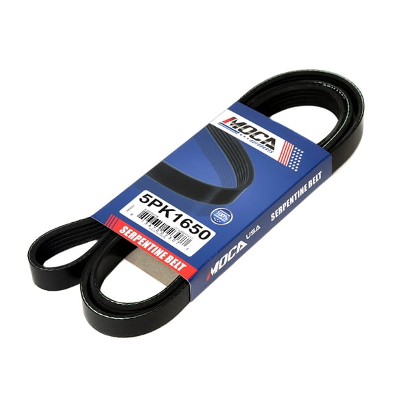 MOCA AUTOPARTS 5PK1650 Serpentine Belt for 20-16 Chevrolet Spark L4 1.4L & 03-99 Chevrolet Tracker L4 2.0L & 91 Saturn SL2 L4 1.9L & 96 Suzuki Sidekick L4 1.6L & 03-99 Suzuki Vitara L4 2.0L