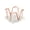 Rose gold, variant on 7829 Iron Wire Note Block Stand with Acrylic Base Desktop Memo Sheet Storage Box