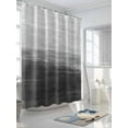 thumbnail image 3 of Shower Curtain Gradient Grey Shower Curtains for Bathroom, Waterproof Polyester Shower Curtain Set with Hooks, Standard Size 66" x 72" Oil Painting Texture, 3 of 6